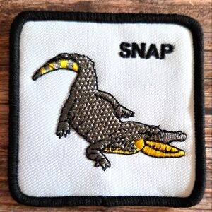 See You Later Alligator Reptile Lizard "Snap" Embroidered Sew On Patch